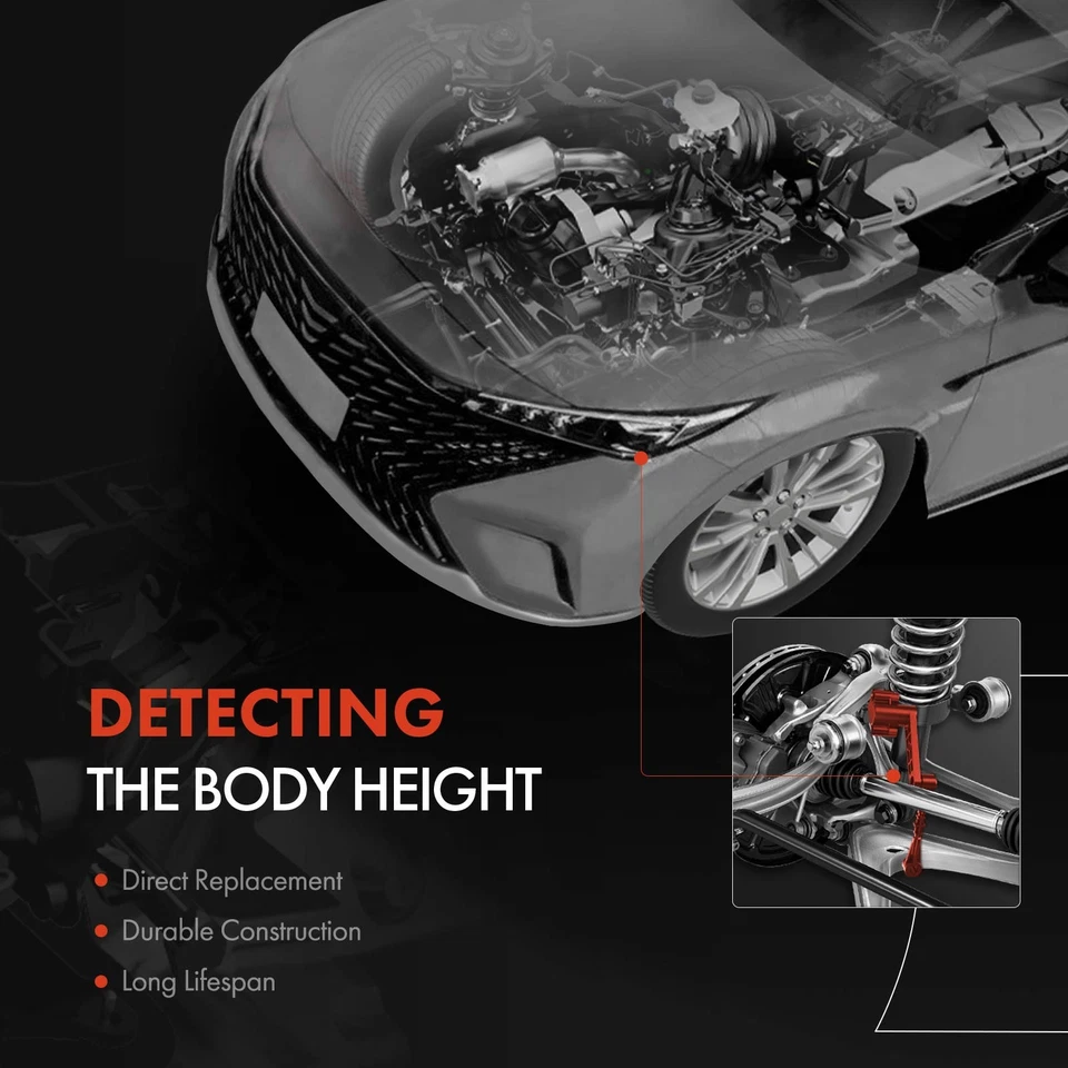 Sensor de nivel de altura de conducción de suspensión trasera derecha para Jaguar Vanden Plas XJ8 XJR Foto 2 de 4