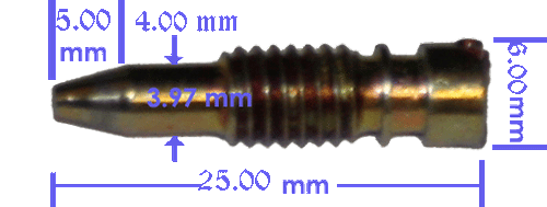 PZ 19 Carburetor idle screw FOR POCKET BIKES, ATVS, DIRT BIKES - Picture 2 of 2