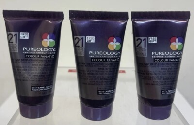 Pureology Colour Care: Colour Fanatic Instant Deep-Cond mask 1oz **3-PACK** NEW