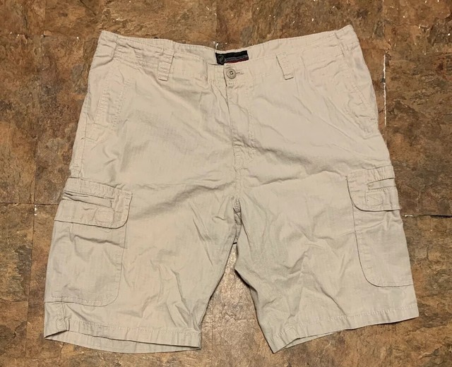 WP Weatherproof Men's Khaki Shorts Size 36 Flat Front Cargo Beige eBay