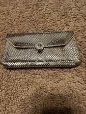 Cocktail Clutch Purse Silver Mesh  60s