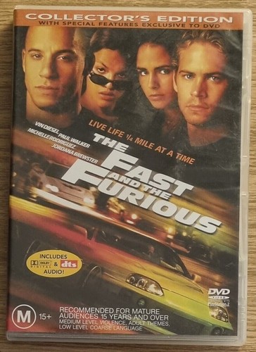 Fast and the Furious (DVD, 2001)
