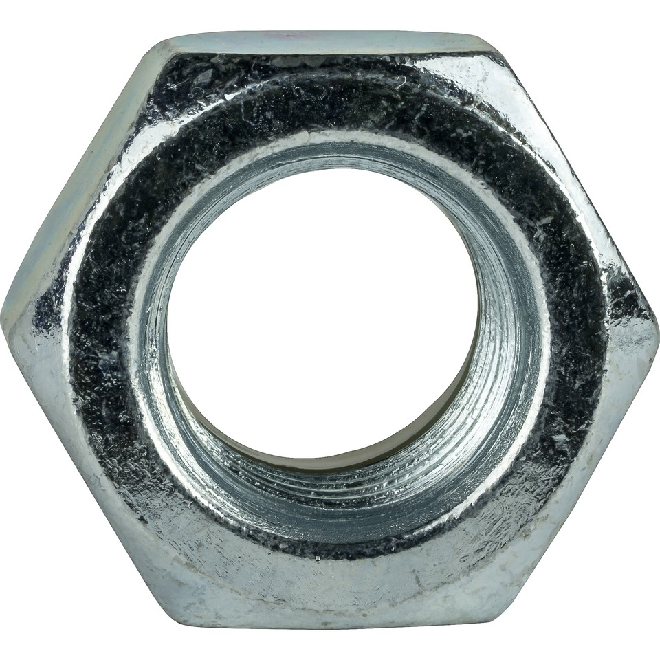 100-Pack 1/4-28 Nylon Insert Lock Nuts - Grade 2 Zinc Plated Steel, Vibration Resistant, 7/16" Hex - View #9