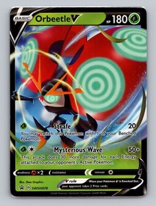 Orbeetle V SWSH078 Black Star Promo Sword & Shield Pokemon Card NM