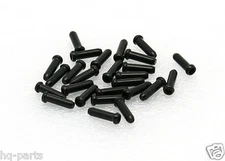 25 Bike Bicycle Shift Brake Cable Ends Tips Caps Crimps BLACK