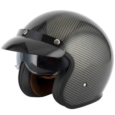 VCAN H589 Delta Full Carbon Wrap Jethelm Motorrad Motorrad Cruiser Helm