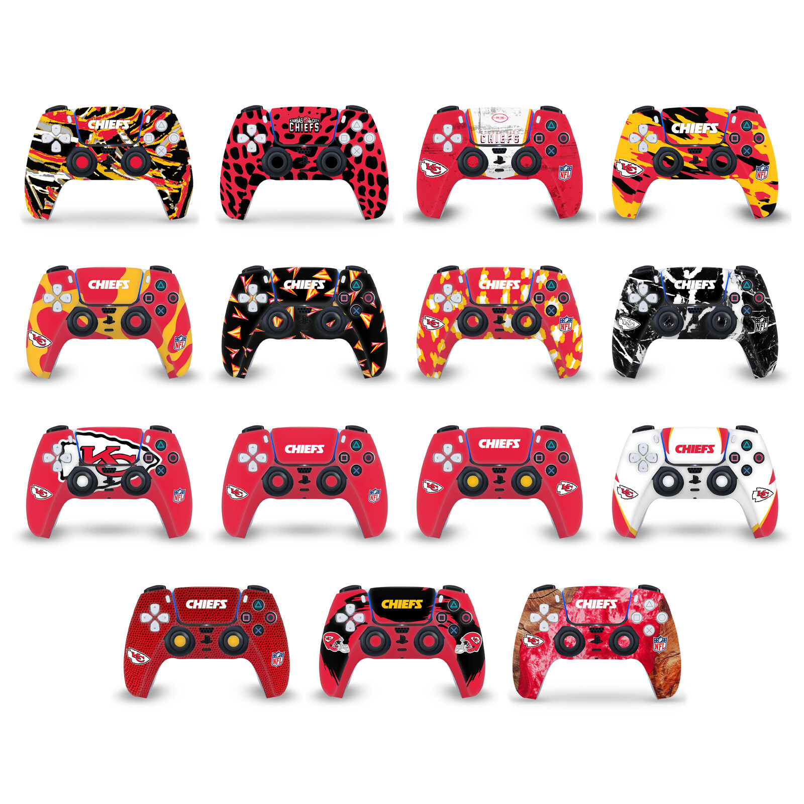 OFFICIAL NFL KANSAS CITY CHIEFS VINYL SKIN FOR PS5 SONY DUALSENSE CONTROLLER