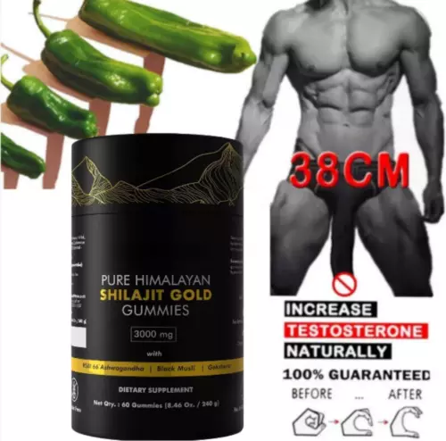 NEW**Pure Himalayan Shilajit Gummies Gold I Lab Tested I No Added Sugar I Ashwag - Picture 1 of 22