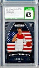2020-21 RC Panini Prizm DP LaMelo Ball Global Prospects CSG 8.5 RC  