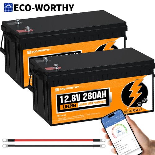 100AH 200AH 300AH 12V /24V Deep Cycle Lithium Battery LiFePO4 System BMS Home RV - Picture 11 of 16