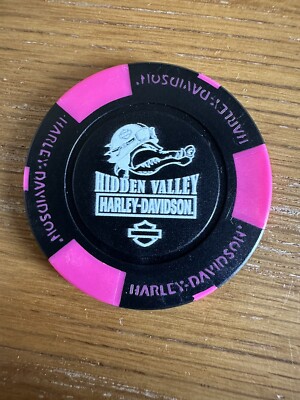 1 Original Poker Chip Harley Davidson Darwin, Hidden Valley, Australia  