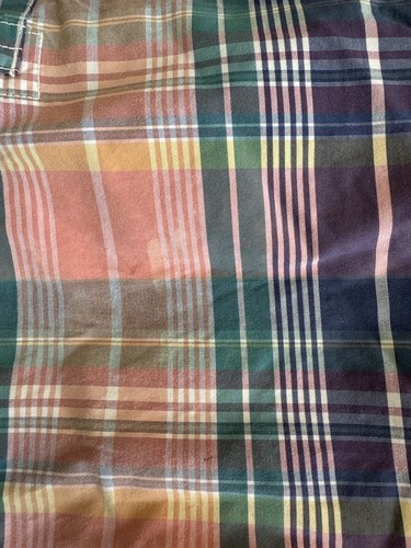 Costume da bagno vintage Polo Ralph Lauren 36 pantaloncini da uomo a quadri rosa verde a quadri - Foto 6 di 8