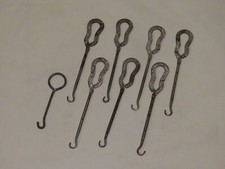 Antique Victorian Boot  Shoe Button Hooks Lot of 8