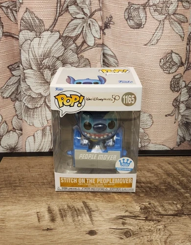 Funko Pop Walt Disney World 50 Stitch On Peoplemover Funko Shop Excl w/Protector