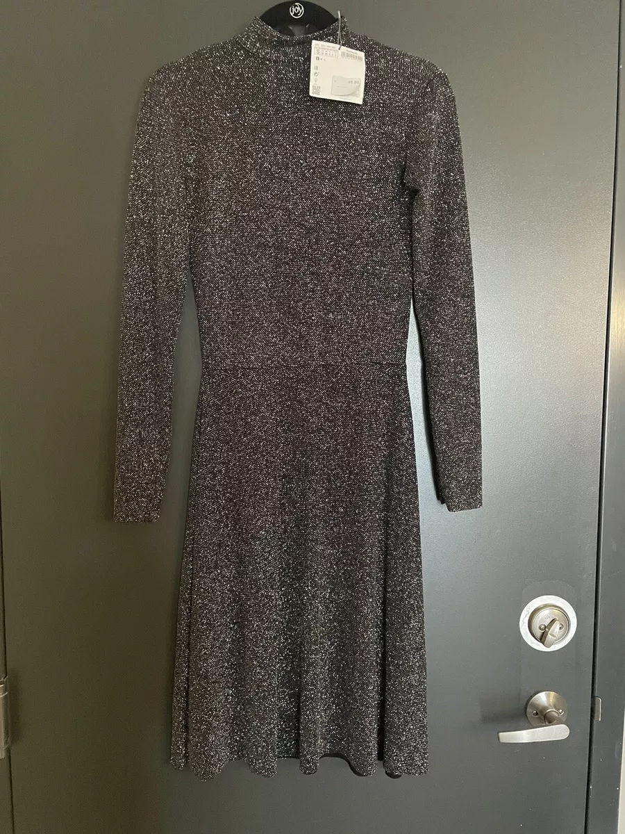 ZARA TRAFALUC MULTICOLOR SHINY MIDI DRESS. SIZE S. BRAND NEW eBay