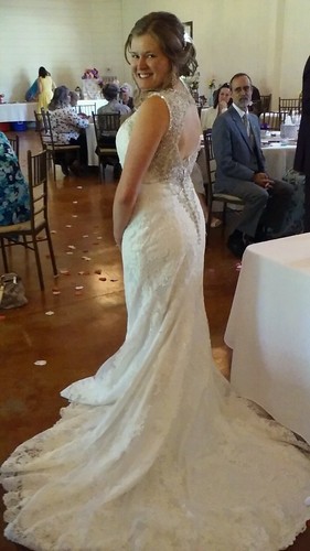 AF Couture Wedding Dress with veil
