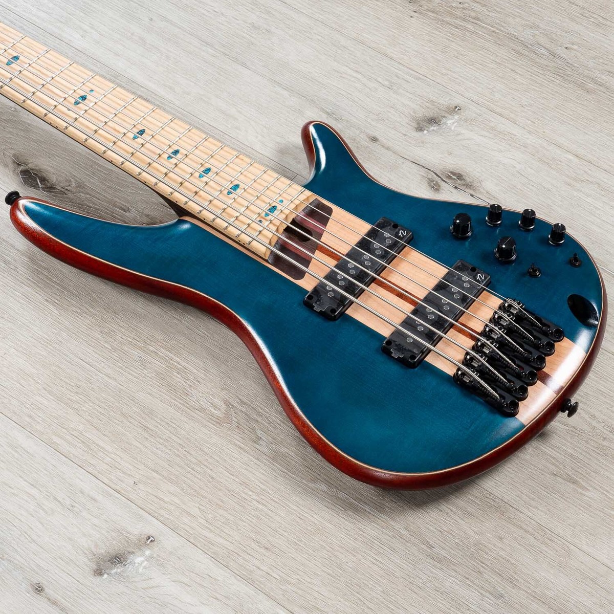 Ibanez SR1426B SR Premium 6-String Bass, Caribbean Green Low Gloss