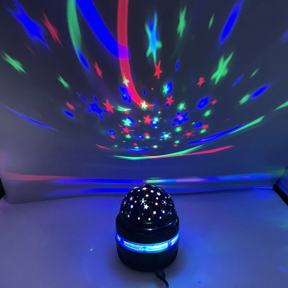 Rotating Starry Sky Projector Lamp Car Stage Children Bedroom LED Night Lights