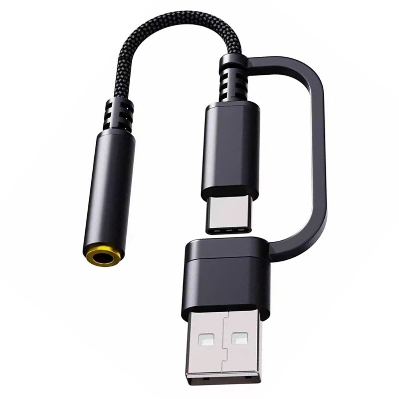 USB Type C to 3.5mm Earphone Jacks AUX USB C Cable Headphones Adapter 3