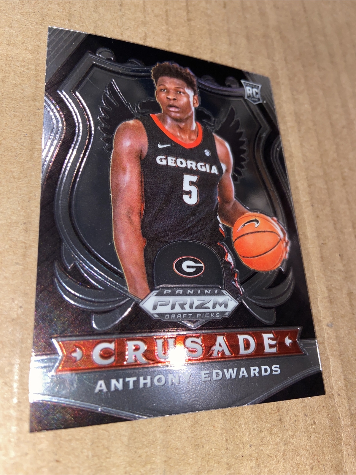 2020 Prizm Draft ANTHONY EDWARDS RC #81 Timberwolves Basketball Card (g)