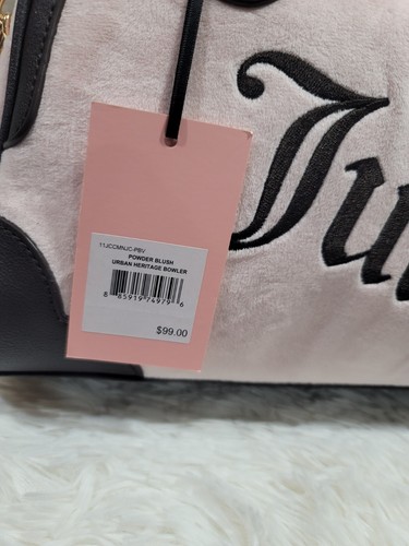 Juicy Couture Urban Heritage Powder Blush Bowler Bag Brand New With Tags - Picture 4 of 4