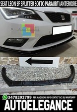 LAME POUR SEAT LEON 5F SOUS PARE-CHOC AVANT EN ABS SPLITTER NOIR BRILLANT