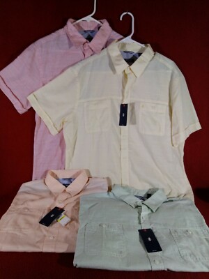 IZOD Button Down Shirts, Short Sleeve, Casual Dress, Retails for $55, YOU PICK!!