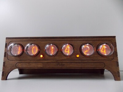 Nixie tube clock IN1 table desk retro old vintage clock for bedroom by JTNlab