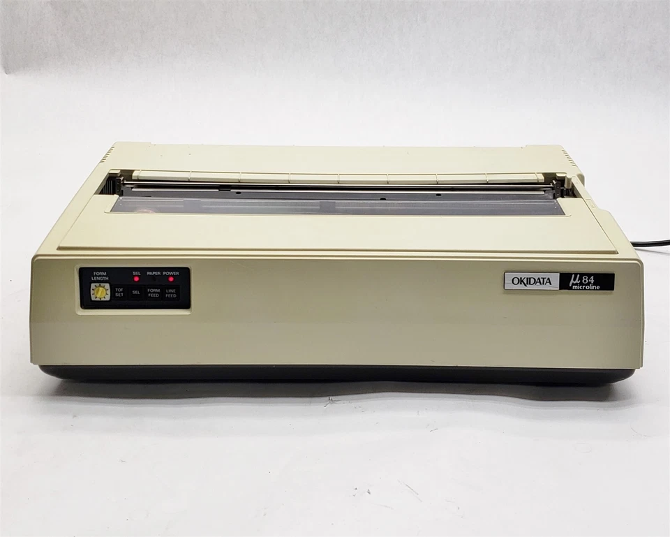 Okidata GE-8232 GE8232 U84 84 Microline Dot-Matrix Printer Vintage PARTS - Image 2 of 4