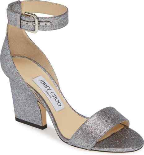 Jimmy Choo ROMY100 glitter pumps high heels Platinum Ice Jimmy Choo ROMY100 glitter pumps high heels Platinum Ice