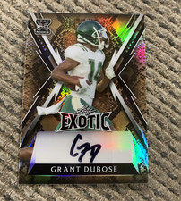 2023 Leaf Exotic GRANT DUBOSE Auto Autograph Snake Prizm PACKERS Card #D /13 !!