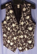 Norton McNaughton Petites sz 14 vest top embroidery