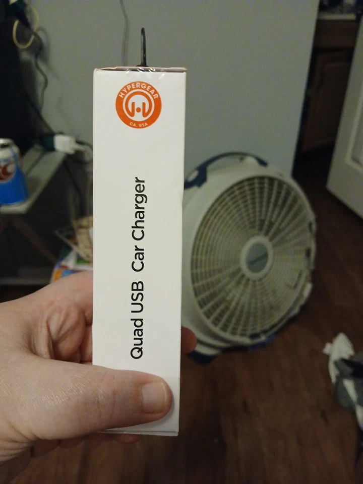 HyperGear High-Power 4-Port USB 6.8A Car Phone Charger - Black, NEW Never Opened - Image 2 of 4