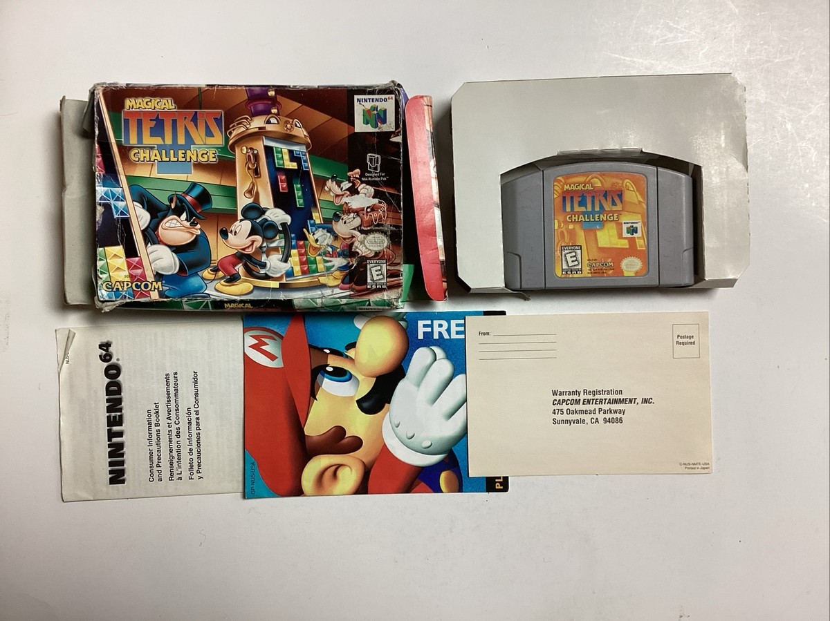 Magical Tetris Challenge- N64 Game and Case no Manual TESTED w