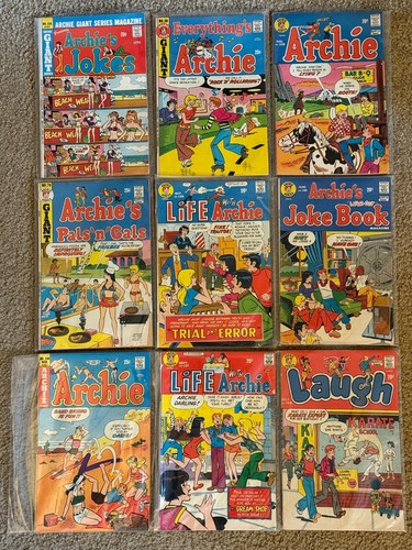 Archie Comic Books - Lot of 9 - 1970s