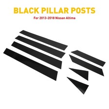 8 Black Fit Pillar Posts 2013-2018 Nissan Door Altima Car Cover Trim Accessories