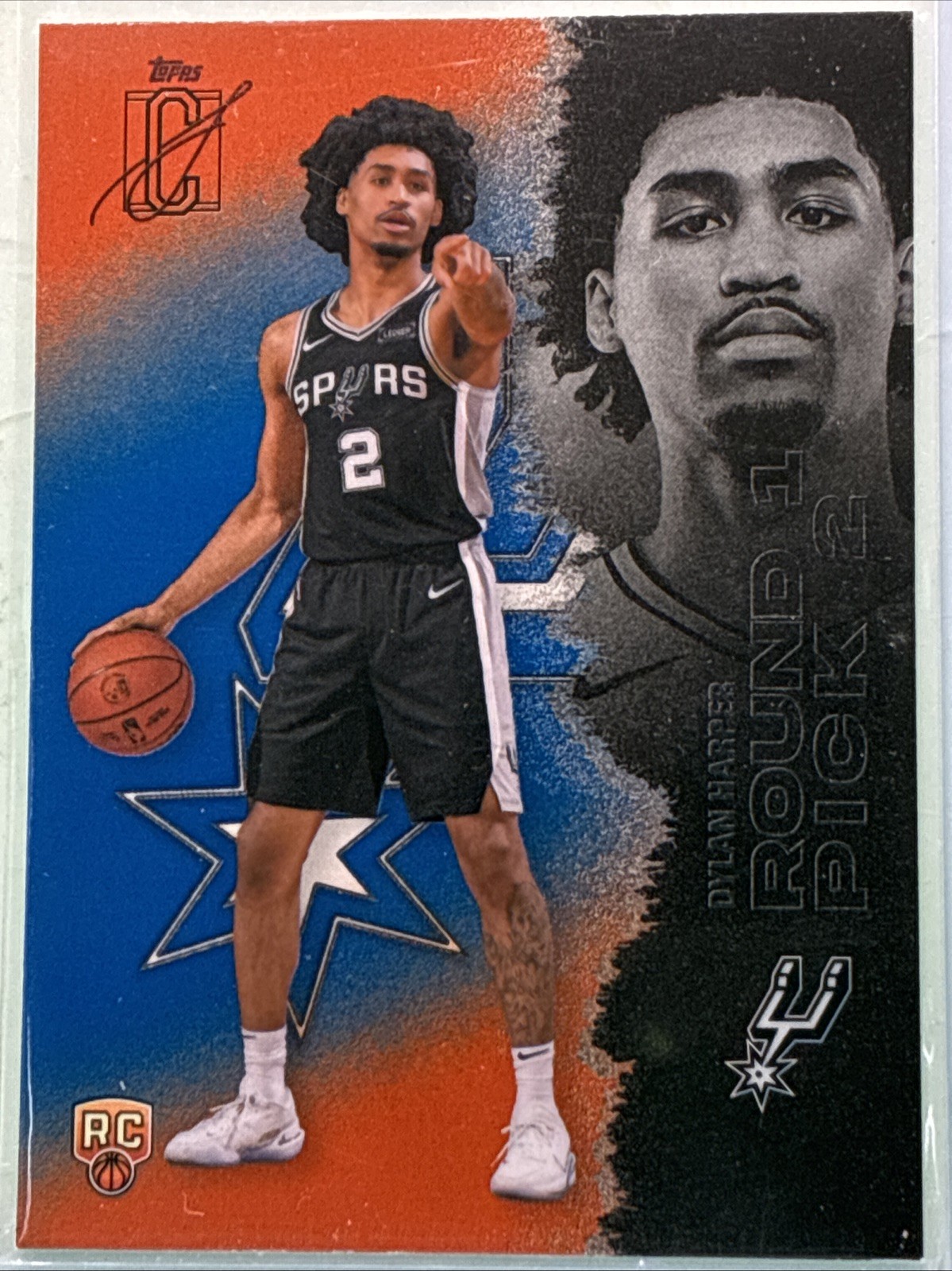 2025-26 Topps Signature Class - Dylan Harper #102 Blue & Orange (RC)