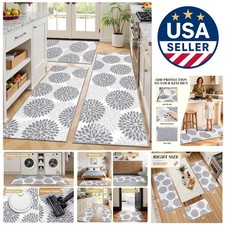 Boho 3-Piece Kitchen Rug  Runner Set - Non-Skid  Stain Resistant Excellence
