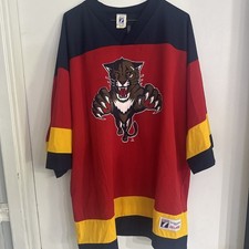  Florida Panthers Scott Mellanby Jersey Mens XXL Red Vintage Hockey