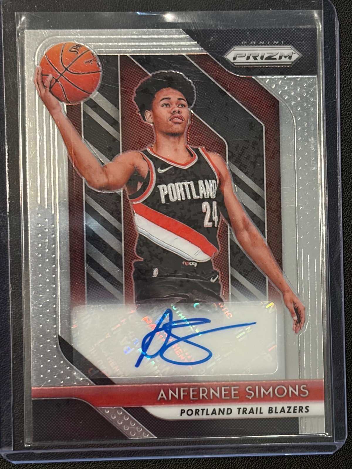 Anfernee Simons 2018 Prizm Rookie Auto Signature RC #RS-ASM