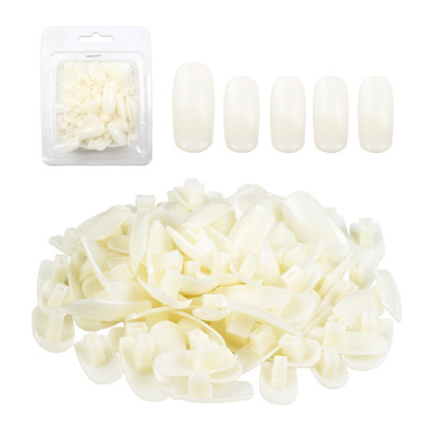USA 100 Pcs Natural Replacement Refill Nail TIPS ONLY-For Flexible Training Hand