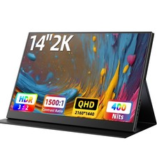 UPERFECT 14 Pollici 2K QHD Monitor Portatile Monitor Portatile USB C HDMI Display LCD