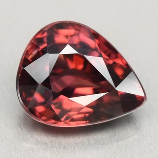 💎3.97ct VVS Burgundy Ember Natural Zircon Pear Cut – Unheated Radiant Gemstone