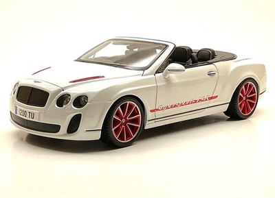 Bburago 11035 Bentley Continental Supersports IRS Cabrio in weiss, OVP, 1:18, G3