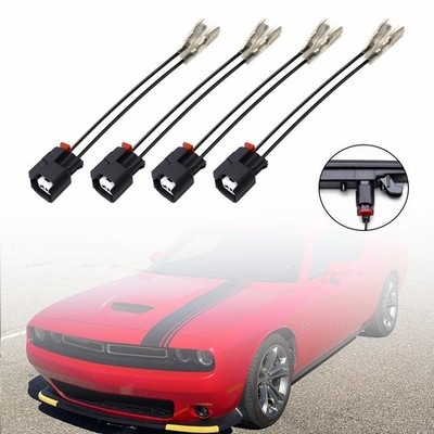 Side Marker Light Pigtail Wiring Harness Pair Fit 2015-2024 Dodge Challenger