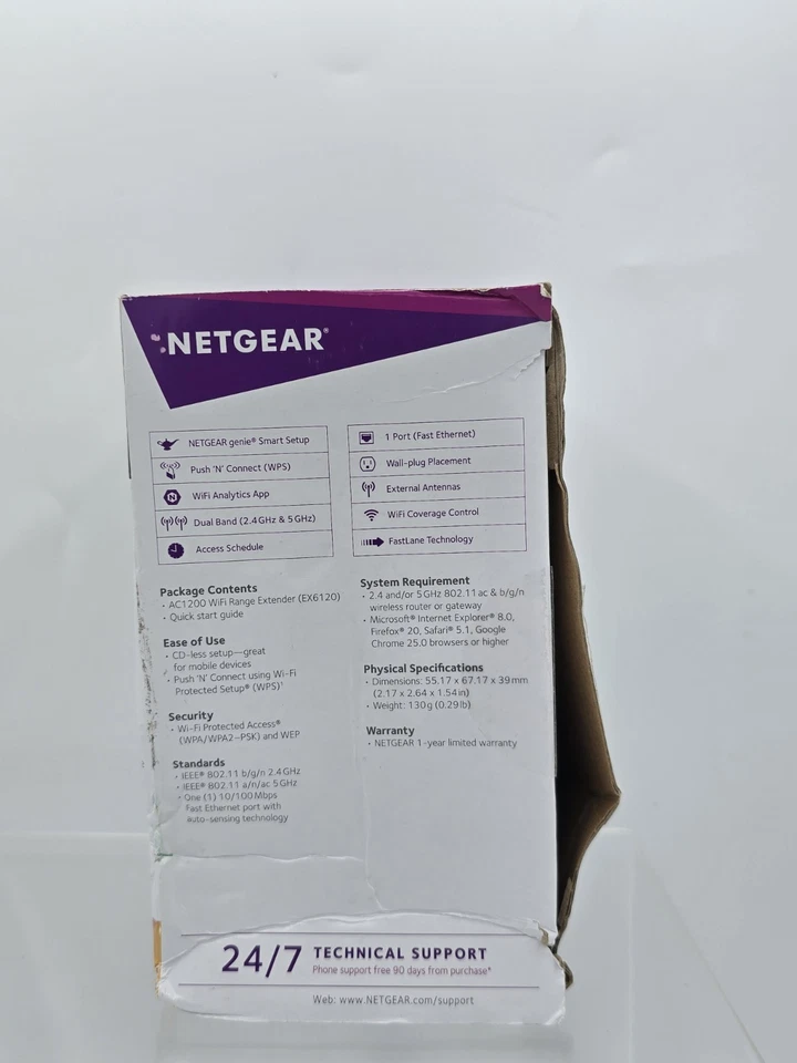 NETGEAR EX6120 AC1200 WiFi Range Extender - TESTED - Image 3 of 4