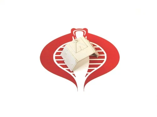 GI Joe Vehicle Triple T Tank Rear Engine Cover 1986 Original Part