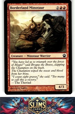 Magic the Gathering MTG Theros Borderland Minotaur #114 Buy 2 Get 1