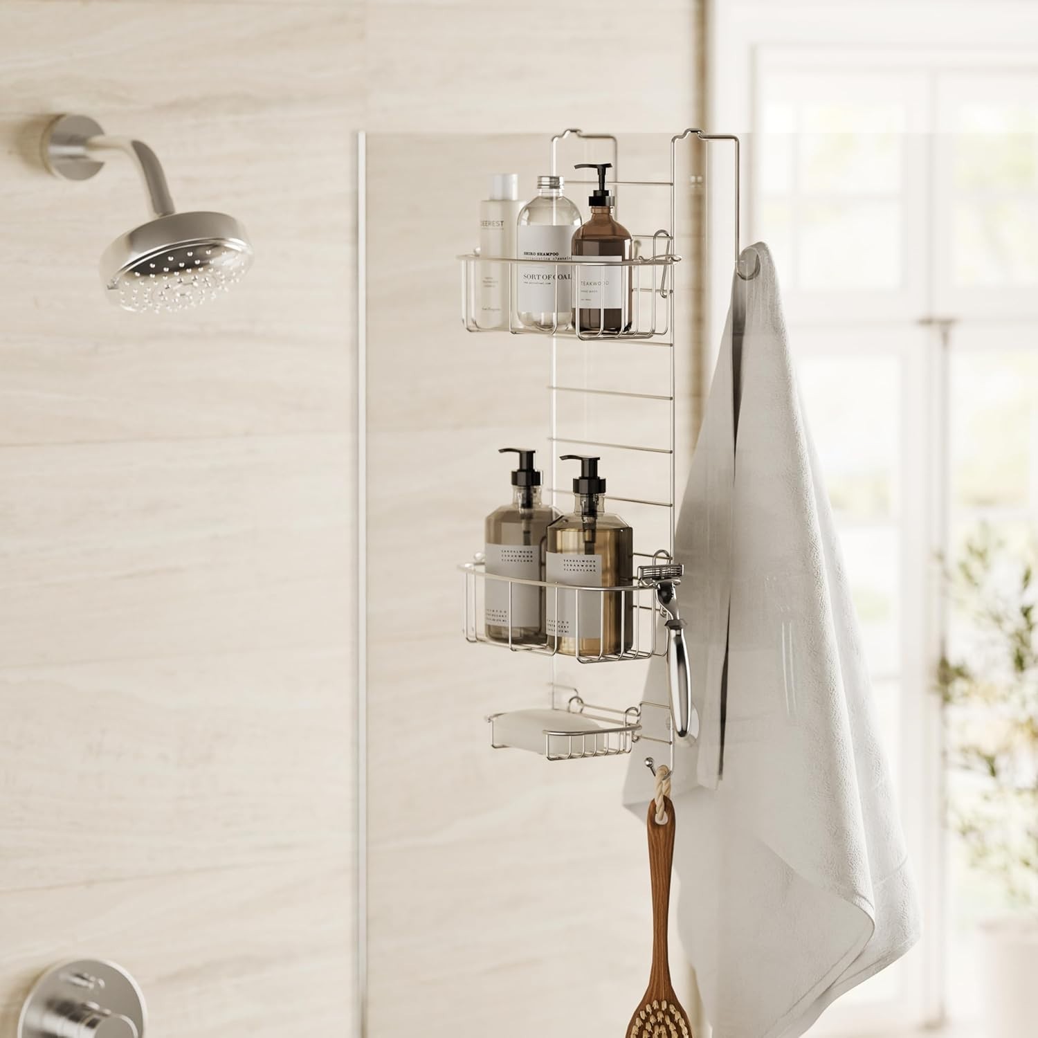 Stainless Steel Shower Caddy Organizer