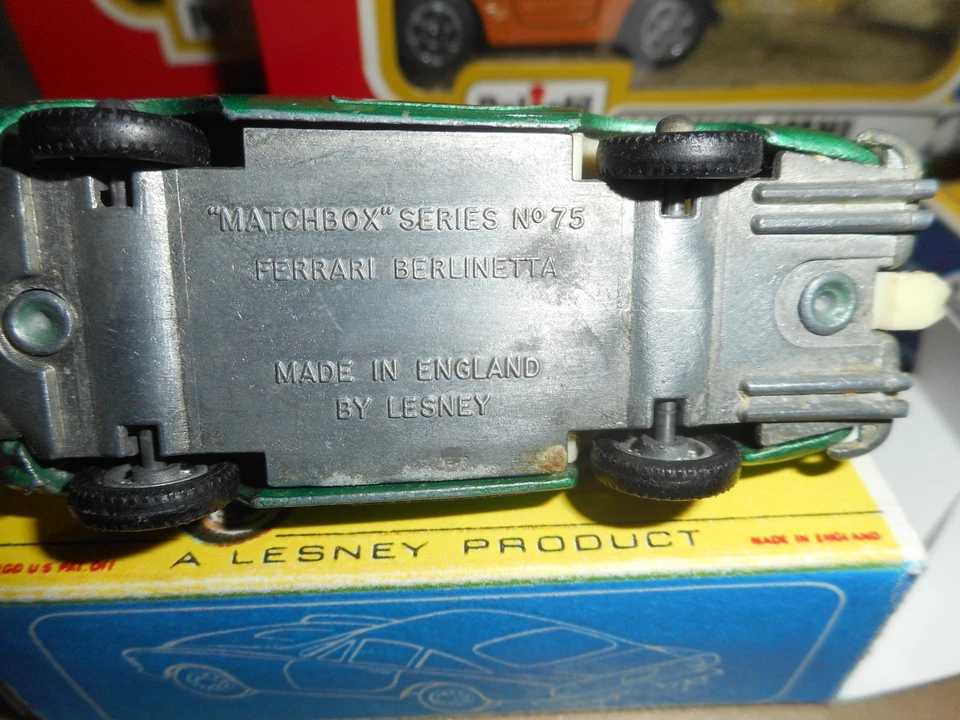 MATCHBOX SERIES 75 FERRARI BERLINETTA CON REPROBOX CONDIZIONI BUONE (G) - Immagine 3 di 3